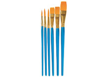 Penselen - rond - synthetisch - set van 72 assorti