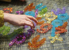 Lichtbordmateriaal - letters - tickit Rainbow Glitter Letters - kunststof - glitter - voor lichtbord - per set