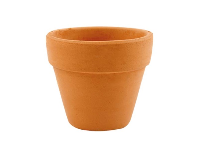 Bloempot - aardewerk - 8 cm diameter - set van 10