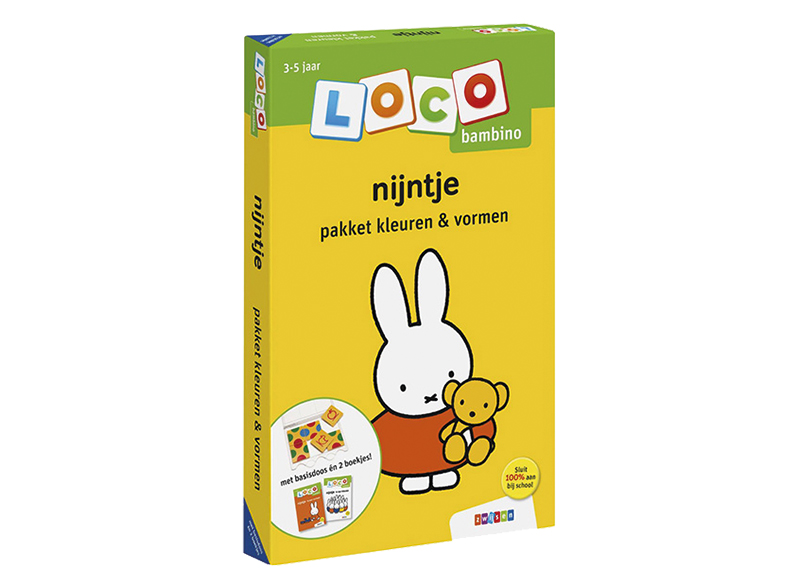 Boek - Bambino - Nijntje pakket vormen - oefenboekje voor basisdoos - zelfcontrole - per stuk - Baert