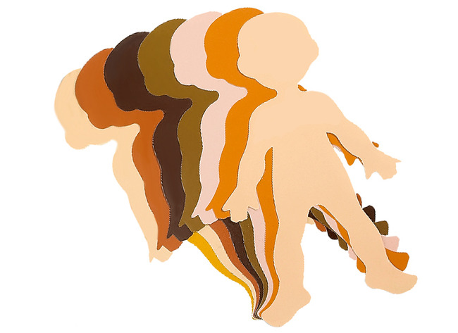 Figuren - kinderen - Roylco - karton - verschillende huidskleuren - set van 24 assorti