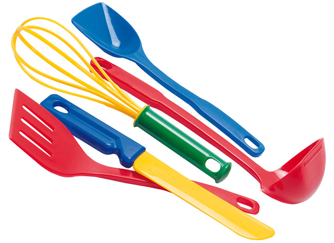 Kookset - eetset - Dantoy - keukengereedschap - set van 5 assorti