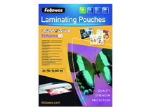 Lamineerfolie - Fellowes - glanzend - A4 - 80 micron - set van 100