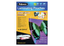 Lamineerhoezen - Fellowes Enhance80 SuperQuick - 80 micron - A4 - glanzend - set van 100