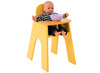 Speelmeubel - hoge poppenstoel met tablet - geel - 40 x 28 x 50 cm - per stuk