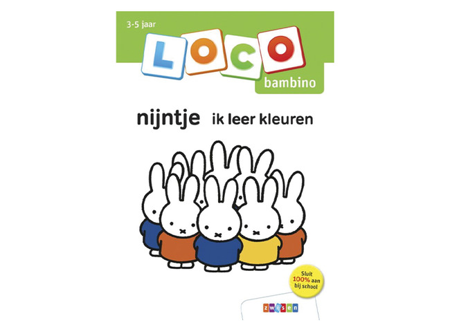 Boek - Loco Bambino - Nijntje - ik leer kleuren - oefenboekje voor basisdoos - zelfcontrole - per stuk