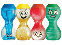 Sensorische flessen - hand2mind Express Your Feelings Sensory Bottles - emoties - vloeistof - set van 4 assorti