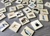 Puzzel - evolutiepuzzel - tickit Wild Animal Family Match - wilde dieren - 7 cm - hout - vierkant - per stuk