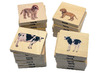 Puzzel - evolutiepuzzel - tickit Domestic Animal Family Match - huisdieren - 7 cm - hout - vierkant - per stuk
