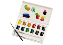 Verf - aquarel - waterverf - Carioca Plus- set van 12 assorti