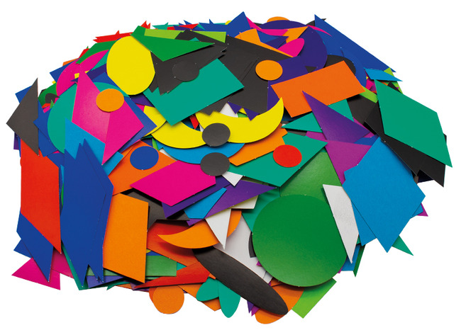Knutselpapier - Roylco - geometrische vormen - set van 800 assorti