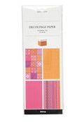 CREA-PAPIER - DECOUPAGE - SET VAN 8