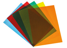 Gekleurde vellen - Commotion - lichtbord - A4 - set van 5 assorti