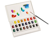 Verf - aquarel - waterverf - carioca plus - set van 24 assorti