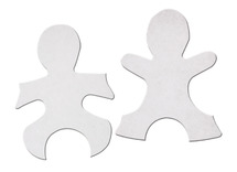 Karton - puzzel - kinderfiguren - 12 x 15 cm - set van 24