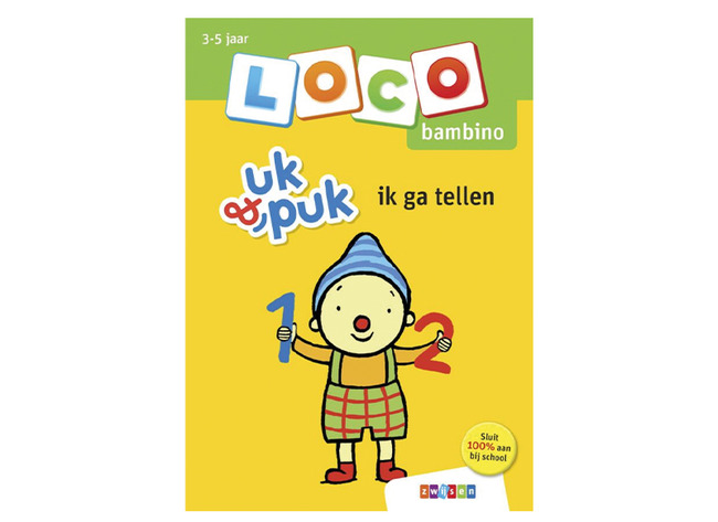 Boek - Loco Bambino - Uk & Puk - ik ga tellen - oefenboekje voor basisdoos - zelfcontrole - per stuk