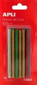 LIJM - LIJMPISTOOL - PATRONEN - GLITTER - SET VAN 12