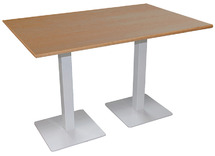 TAFEL - CENTRALE VOET - RECHTHOEKIG - 200 X 80 CM