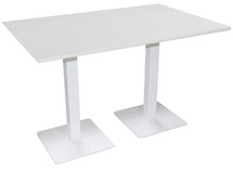 TAFEL - CENTRALE VOET - RECHTHOEKIG - 120 X 80 CM