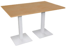 TAFEL - CENTRALE VOET - RECHTHOEKIG - 120 X 80 CM