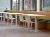 TAFEL - CENTRALE VOET - RECHTHOEKIG - 120 X 80 CM