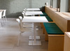 TAFEL - CENTRALE VOET - RECHTHOEKIG - 120 X 80 CM