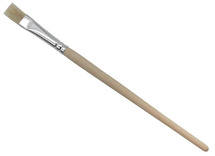 Penselen - plat - korte steel - nr 10 - set van 12