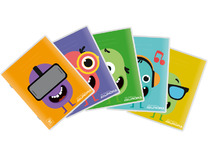 Schriften - A5 - 60 bladen -,120 bladzijden - gelijnd - set van 12