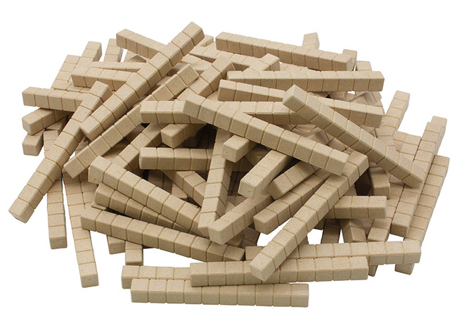 Rekenen - MAB materiaal - rekenblokken - hout - aanvulling - tientallen - per set