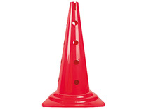 Kegels - Spordas Durable - met gaten - parcours - 50 cm - rood - per stuk