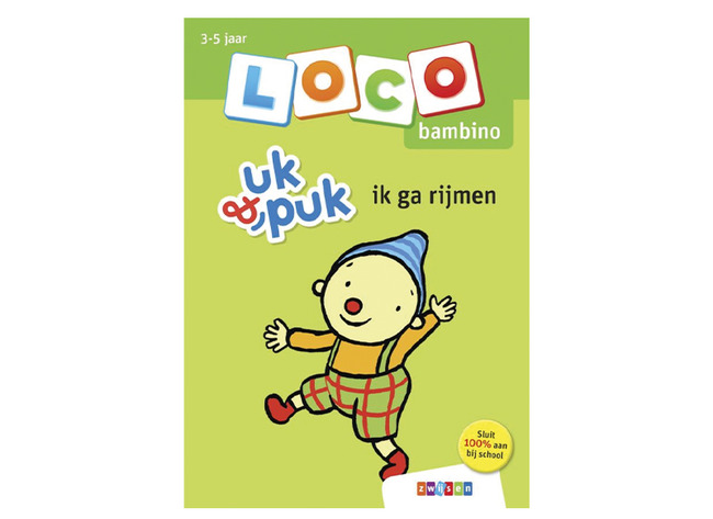 Boek - Loco Bambino - Uk & Puk - ik ga rijmen - oefenboekje voor basisdoos - zelfcontrole - per stuk