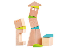 Bouwset - blokken - HABA - 3D compositiespel - Scheve torens - per set