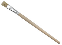 Penselen - plat - korte steel - nr 12 - set van 12