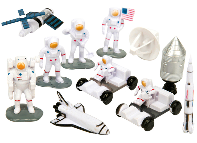 Vreemdeling Gehoorzaam Van Speelfiguren - TTS - ruimtevaart - astronauten - per set - Baert