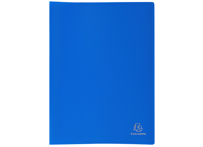 Mappen - presentatiemap - Exacompta - A4 - 50 tassen - blauw - per stuk