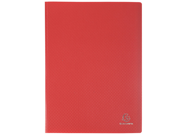 Mappen - presentatiemap - Exacompta - A4 - 50 tassen - rood - per stuk