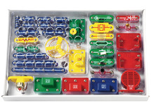 Bouwpakket - experimenteren met elektriciteit - drukknopverbinding - per set