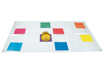 Robot - Bee-bot - Blue-bot - mat - transparante insteekmat - 4 x 6 vakjes - per stuk