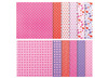 Creapapier - hartjespapier - set van 48 assorti