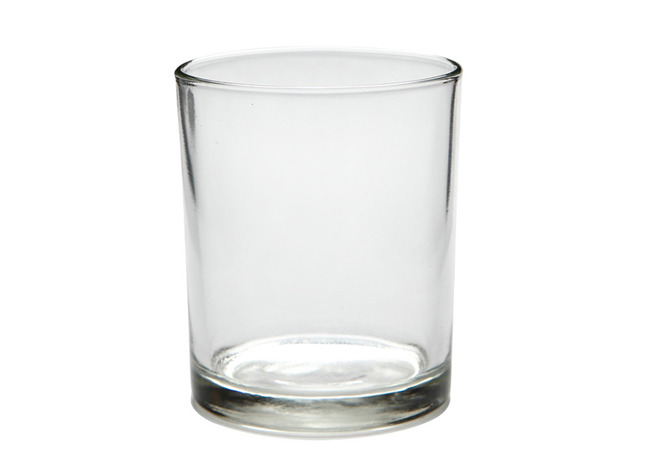 Theelichthouder - glas - 120 ml - set van 12