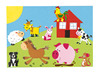 Stickers - foam - boerderijdieren - mousse - set van 96 assorti