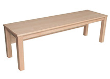 ZITBANK - HOUTEN POTEN - MET STOPBAR - HOOGTE 30 CM