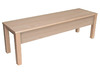 ZITBANK - HOUTEN POTEN - MET STOPBAR - HOOGTE 38 CM
