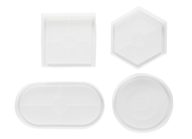 Mallen - siliconen - verschillende vormen - set van 4