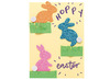 Stickers - foam - konijntjes - glitter - set van 120 assorti