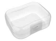 Opbergdoos - lunchbox - transparant - clipsysteem - per stuk