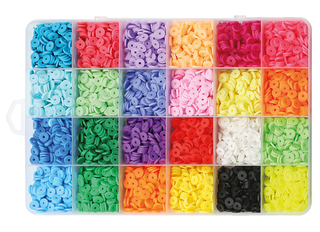 Parels - Heishi - 0,6 cm diameter - set van 5000 assorti