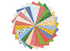 Knutselpapier - bloemen - set van 96 assorti