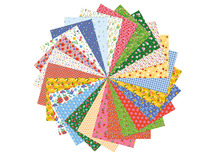 Creapapier - Bloemen - set van 96 assorti