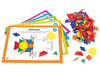 Kleur en vorm - Learning Resources Pattern Block Math Activity Set - legblokken activiteitenset - per spel
